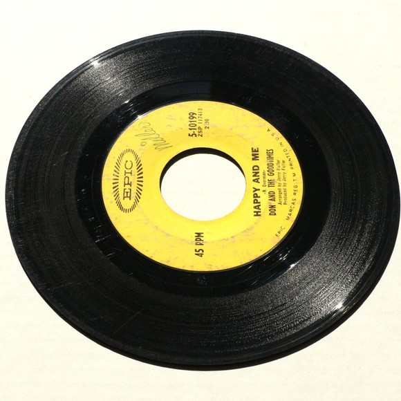 Don And The Goodtimes *Happy And Me/If You Love Her, Cherish Her* 45 rpm Record - Picture 7 of 8